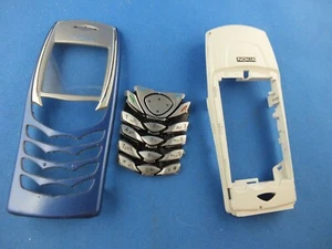 Oryginalna obudowa środkowa NOKIA 6100 Front Cover Górna obudowa Klawiatura Mata Niebieska - Zdjęcie 1 z 12