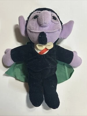 TYCO Sesame Street Bean Plush Toy Count Dracula 1997 — 第 1/3 张图片