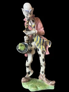 VINTAGE ALDO CIOLLI MCM ITALIAN CERAMIC SCULPTURE CLOWN SAXOPHONIST - Picture 1 of 7