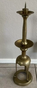 Vintage Rare Solid brass tall candle holder 20” From Japan - Picture 1 of 6