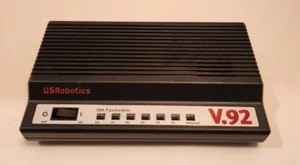 Vtg US Robotics V.92 Fax 56k Modem 5686 Black w AT Modem Cable NO CABLES - Picture 1 of 8