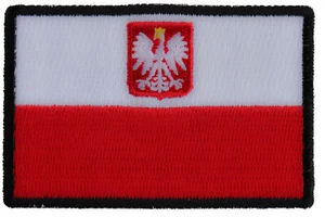 Poland Flag Patch- 3x2 inch - P5176 - Picture 1 of 5