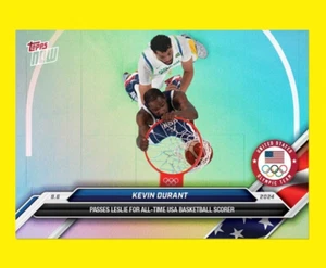 2024 Topps Now Olympics Kevin Durant RAINBOW FOIL /489 SP United States #20 ๐ฅ - Picture 1 of 3