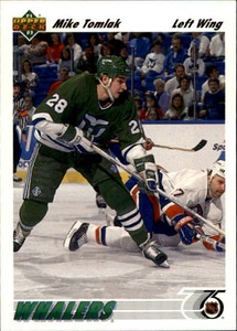 1991-92 Upper Deck Whalers Hockey Card #310 Mike Tomlak