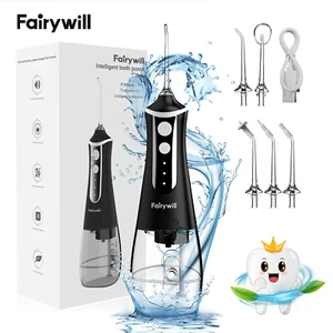Cordless Water Flosser, Portable Oral Irrigator Teeth Cleaner with 5 Modes, 300M - Picture 1 of 12