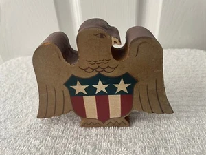 American Eagle Like Wood with stars and stripes - $16.91 - Picture 1 of 1