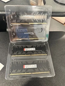 4x16Gb DDR4 HyperX Predator schwarz 2x 32GB Kit 3200MHz DDR4 CL16 DIMM XMP Deskt - Bild 1 von 5