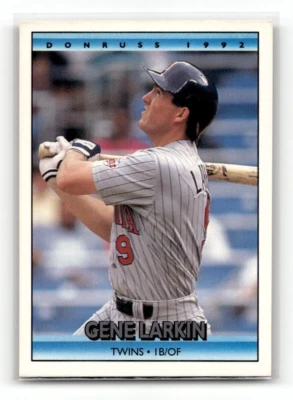 1992 Donruss Baseball Card Gene Larkin Minnesota Twins #496 - Image 1 of 2