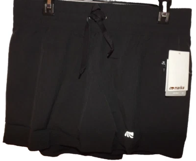 Marika Womens Skort Sz M Black Polyester Spandex Zippered Pocket Athleisure Golf - Image 1 of 4