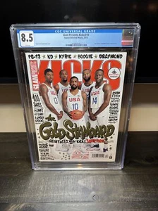 cgc sports illustrated(CGC 8.5 Newsstand SLAM MAGAZINE 2016 Kevin Durant, Kyrie - Picture 1 of 2