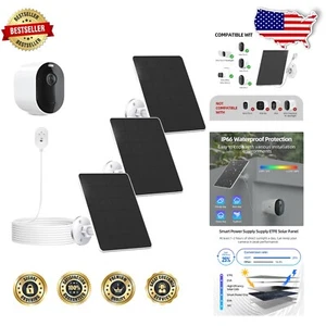 360° Adjustable Solar Panel for Arlo - 3 Pack, 9.8ft Cable & Eco-Friendly Power - Picture 1 of 10