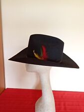 Vtg John B Stetson 4x Beaver “Rancher” Cowboy Hat 0401 Black Sz 7 1/2