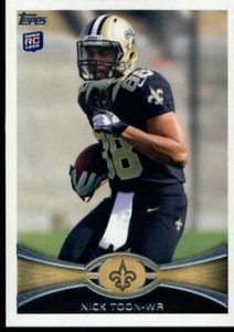 2012 Topps #63 Nick Toon NM-MT RC Saints