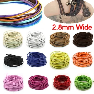 5 Meters Flat Faux Suede Cord Soft Leather Lace Handmade Beading Bracelet Rope - Bild 1 von 23