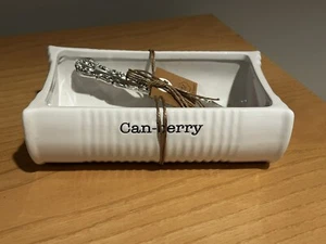 Mud Pie Can-Berry Cran Berry Holder W/Serving Spreader New - Picture 1 of 7