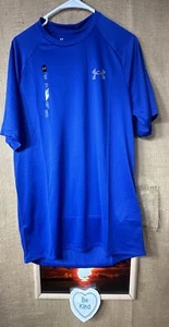 NUEVO CON ETIQUETAS Under Armour The Tech Camiseta Hombre’s M Azul Manga Corta Elástica México - Imagen 1 de 4