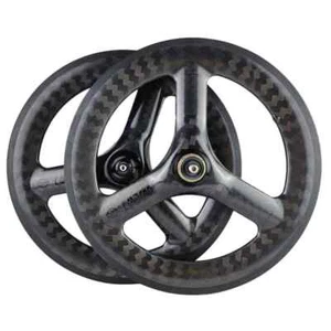 14-20 Inch Carbon Bicycle Wheelset 3 Spoke Rim Disc Brake 3/ 7/11/12s Wheels - Picture 1 of 14