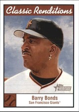 2001 (GIANTS)  Topps Heritage Classic Renditions #CR3 Barry Bonds