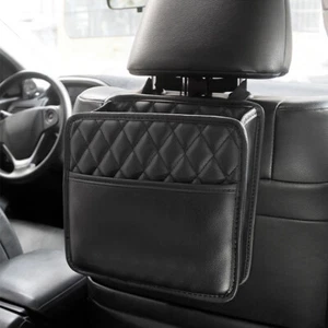 Bolsa de almacenamiento de asiento de coche SUV de cuero PU para colgar accesorios de bolsillo de almacenamiento - Imagen 1 de 12