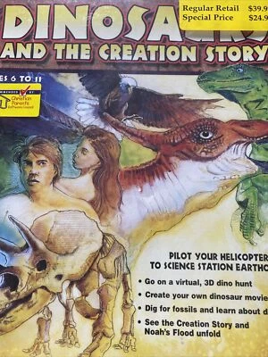 NOS Sealed Dinosaurs Creation Story Windows 95 PC CD Chariot Media Homeschool - Image 1 of 4