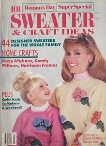 Woman's Day 101 Sweaters & Craft Ideas Magazine Super Special March 1986 e2 - Picture 1 of 4