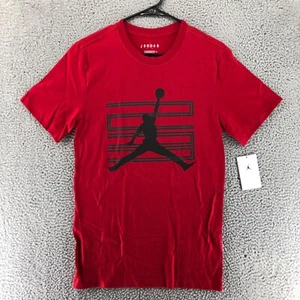 Nike Air Jordan 23 Jumpman Red Short Sleeve Tee T-Shirt FN0689-687 Men's Size XS - Picture 1 of 8