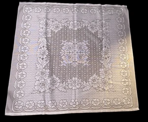 Vintage Table Cloth White Lace 107 x 102 cm - Picture 1 of 10