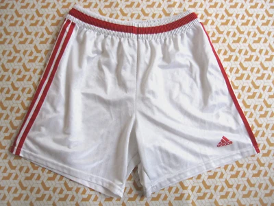 Short Adidas Football Banc rouge Made in England Polyester 90'S vintage - 48 / L - Photo 1/4