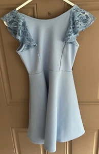 Ava & Yelly Girls Sundress  Sleeveless Fit & Flare Blue Summer Preowned Sz 10 - Picture 1 of 4