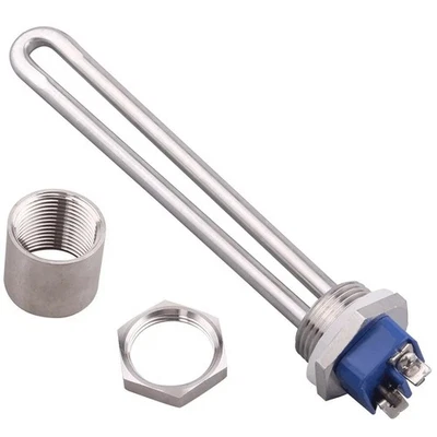 Электрический трубчатый нагреватель SUS304 220 В 1 дюйм резьба 500 Вт - 1500 Вт иммерсионный элемент - Изображение 1 из 4