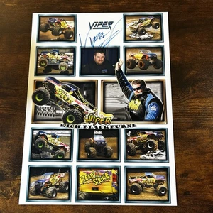 Signierte Rich Blackburne - Viper Monster Jam 8 x 10 Heldenkarte Autogramm - Bild 1 von 2