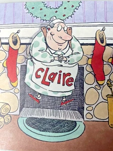 NOS Hallmark Shoebox Ahern Funny Humor Name Claire 16 Christmas Holiday Cards - Picture 1 of 5