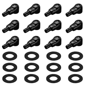 Battery Terminal Cover, 12 Pcs Battery Terminal Black L11-25-65mm - Afbeelding 1 van 8
