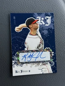 RARE! 2008 Just Minors Blue Base Glossy Edition 1/1 Kris Johnson #JF-27 AUTO - Picture 1 of 2