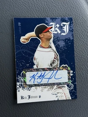 RARE! 2008 Just Minors Blue Base Glossy Edition 1/1 Kris Johnson #JF-27 AUTO - Image 1 of 2
