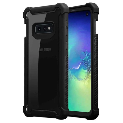 CADORABO Hülle für Samsung Galaxy S10e Handy Hybrid 2 in 1 Acryl Hard Cover Case TPU