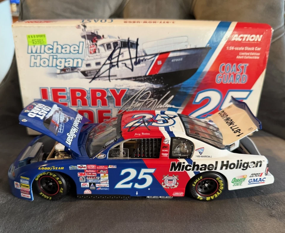 2000 Action Michael Holigan COAST GUARD #25 Jerry Nadeau 1:24 Autographed - Image 1 of 4