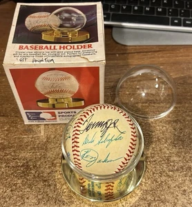 CALIFORNIA ANGELS 1984 Team-Signed Baseball TOMMY JOHN Don Aase DOWNING AL Ball - Picture 1 of 8