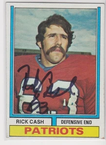 Tarjeta autografiada de Rick Cash New England Patriots 1974 Topps #274 Neast Missouri - Imagen 1 de 1