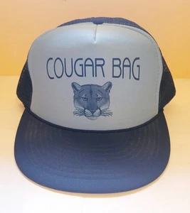 Cougar Bag Hat Baseball Cap Trucker Nissin Cap New Adjustable Blue Free Shipping - Picture 1 of 4