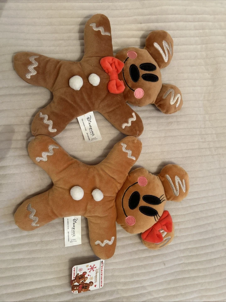 Disneyland Paris Mickey And Minnie Gingerbread Plush Soft Toy - Image 1 of 1