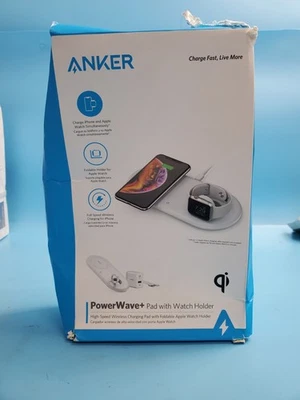 Anker - PowerWave + Wireless Charging Pad for iPhone & Apple Watch - GRADE A - Image 1 of 4