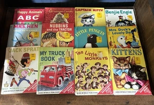 Vtg Lot 12 Rand McNally Start Right Nubbins Mrs Hen Chickens Christmas Carols - Picture 1 of 1