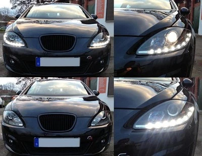 DRL SCHEINWERFER FÜR SEAT ALTEA & LEON 1P1 FACELIFT 09-12 ECHTES TAGFAHRLICHT - Bild 1 von 4