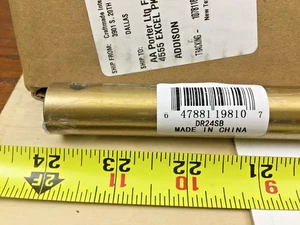 Varilla descendente artesanal de 24", 0,83" OD, latón satinado - DR24SB ¡NUEVO! - Imagen 1 de 4