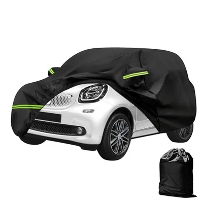 For Smart Fortwo 2007-2023 Waterproof Car Cover All Weather with Door Zipper Foto 1 de 4