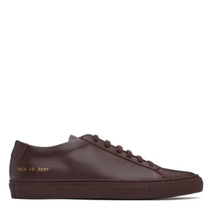 Common Projects Burgundy Achilles Low-Top Sneakers, Brand Size 40 ( US Size 7 ) - Picture 1 of 7