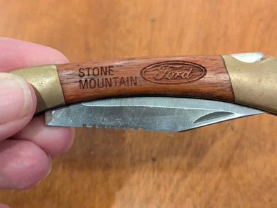 Vintage Ford Motor Company Pocket Knife Stainless Steel Stone Mountain - Image 1 of 4