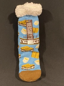 Hershey’s Chocolate S’mores Sherpa gefütterte Hüttenschuhe Socken - Neu! Unisex - Bild 1 von 10