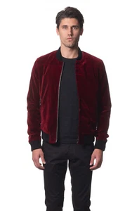 AUSTRALIA DESIGNER Men's Velvet Bomber Jacket - Brand New! - Picture 1 of 8